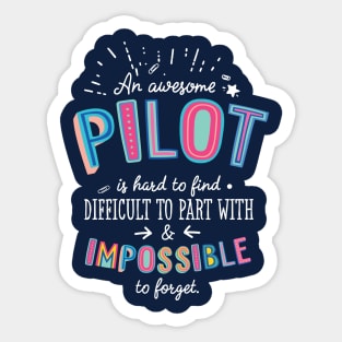 An awesome Pilot Gift Idea - Impossible to Forget Quote Sticker